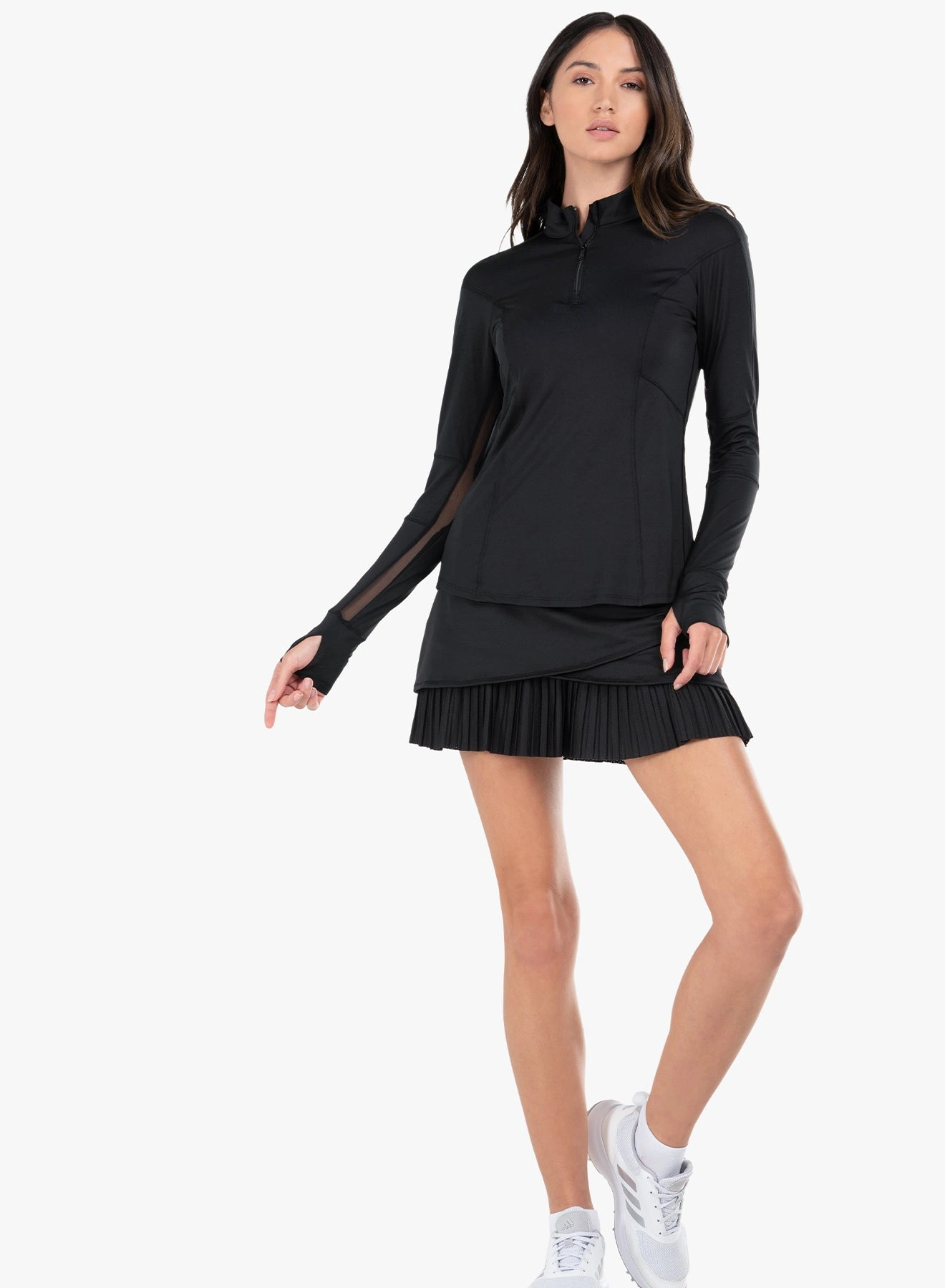 Sudadera con media cremallera y manga larga: ¡Comodidad y estilo en una sola prenda! Diseño moderno, ideal para ti.